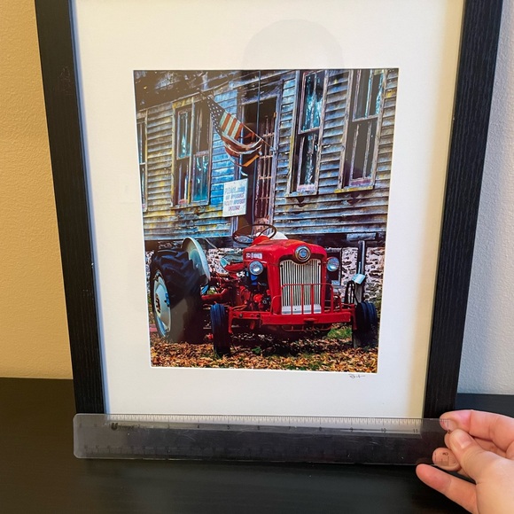 Rustic Ford Farm Tractor Framed Photo - Picture 4 of 5